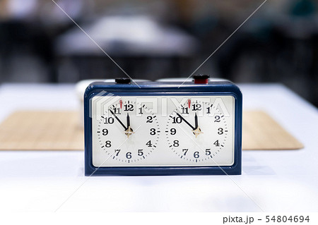 chess clock - timer countdown clock on table chess clock - timer countdown clock on table 54804694