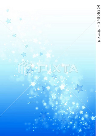 青色星キラキライメージ縦 54806554