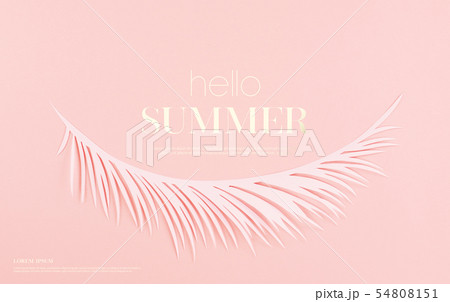 夏 葉 ピンク 54808151