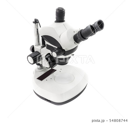 microscope isolated on white background 54808744