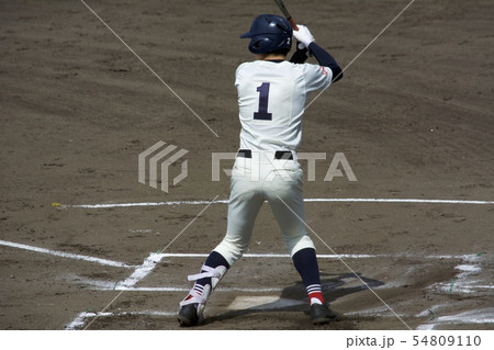 高校野球 バッターの写真素材