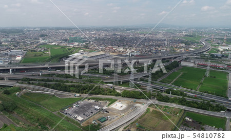 空撮　伊勢湾岸道路　豊明IC 54810782