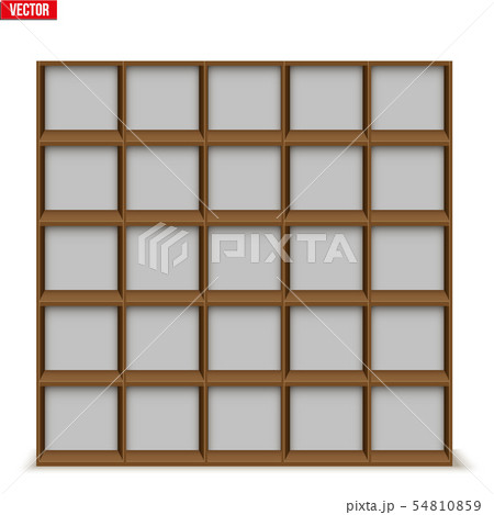 Empty rack with shelves or bookshelf 54810859