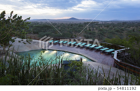 Luxury safari lodge in Africa 54811192