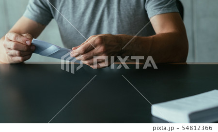 business correspondence man envelope letter 54812366