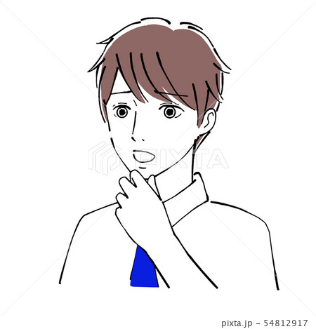 悩む男性 悩む男性 54812917