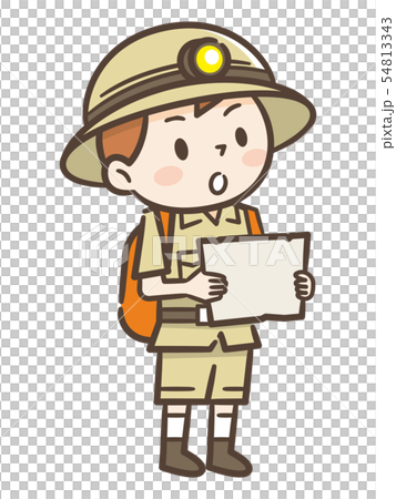 地図を持った冒険家の子供 54813343