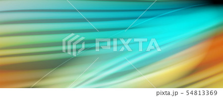 Flowing liquid colors - modern colorful flow poster. Wave liquid shapes. Art design for your design Flowing liquid colors - modern colorful flow poster. Wave liquid shapes. Art design for your design 54813369