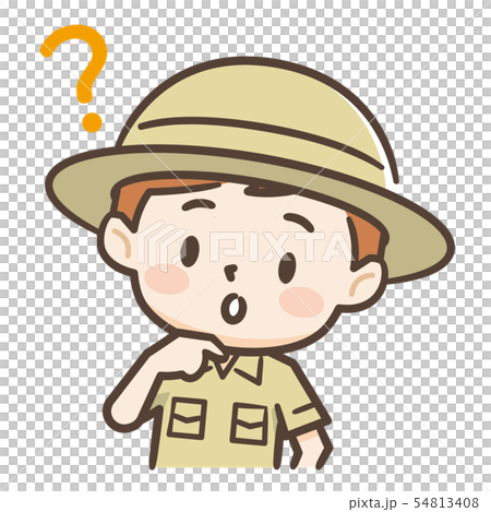 冒險家男孩思考 54813408