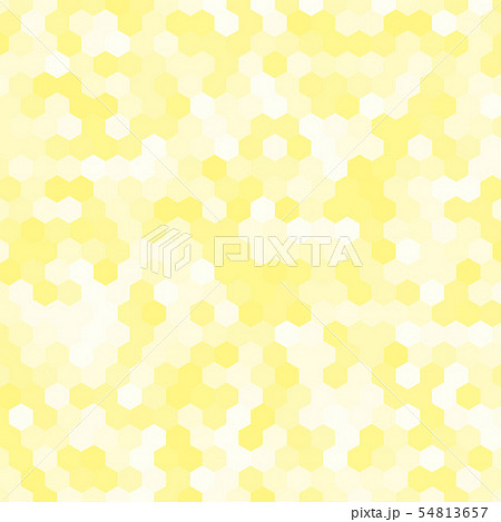 Vector banner consisting of yellow honeycomb tiles 54813657