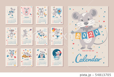 2020 Year of the RAT Calendar 54813705