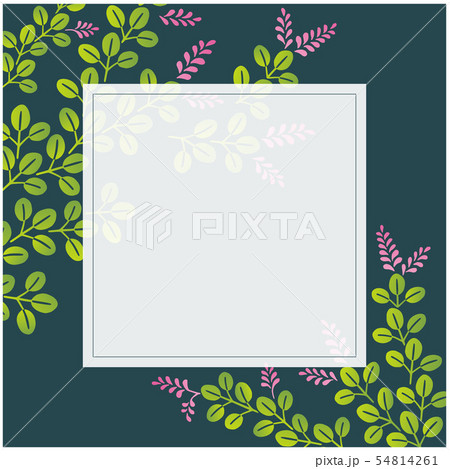 和柄素材 - 萩の和風デザインフレーム 和柄素材 - 萩の和風デザインフレーム 54814261