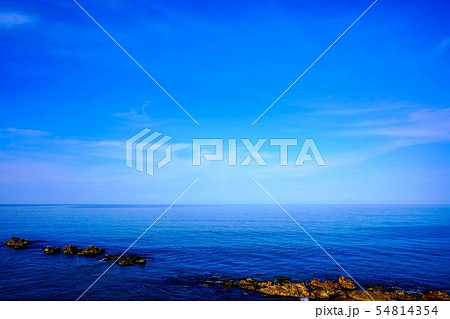 道の駅さるふつ公園から見たオホーツク海　宗谷郡猿払村 54814354