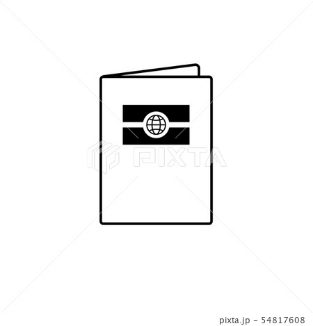 Biometric passport icon. State citizen id sign. 54817608