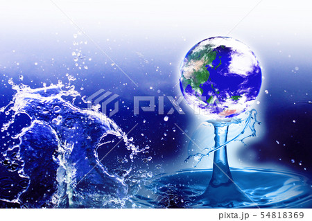 水の惑星、地球、きれいな水を守りたい 水の惑星、地球、きれいな水を守りたい 54818369