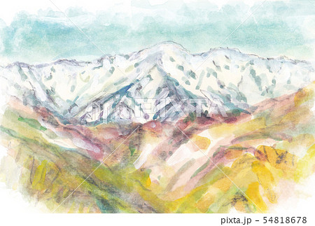 俎倉山より望む飯豊山 54818678