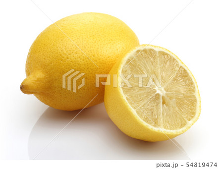Fresh yellow lemon isolated on white 54819474