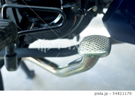 At the motorcycle brake. At the motorcycle brake. 54821170