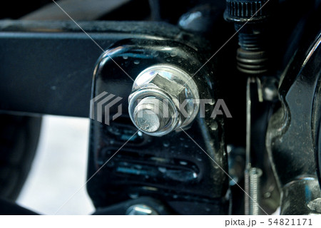 The nut secures the motorcycle chassis. The nut secures the motorcycle chassis. 54821171