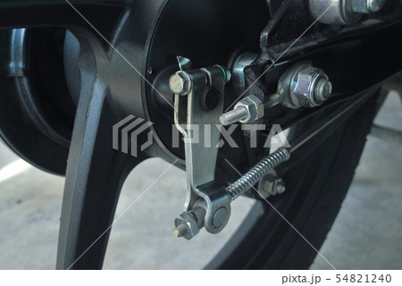 Rear brake pads for motorcycles. 54821240