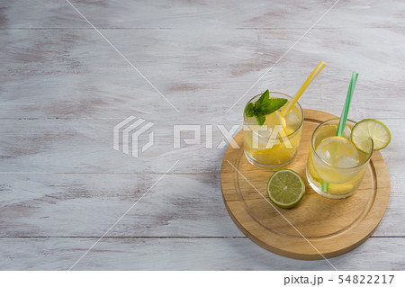 Homemade lemonade with mint Homemade lemonade with mint 54822217
