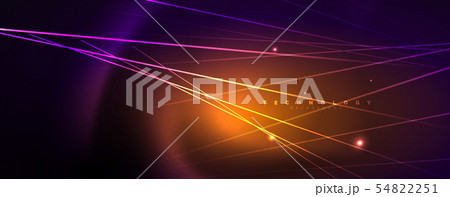 Color light with lines, outer space background, bright rays Color light with lines, outer space background, bright rays 54822251