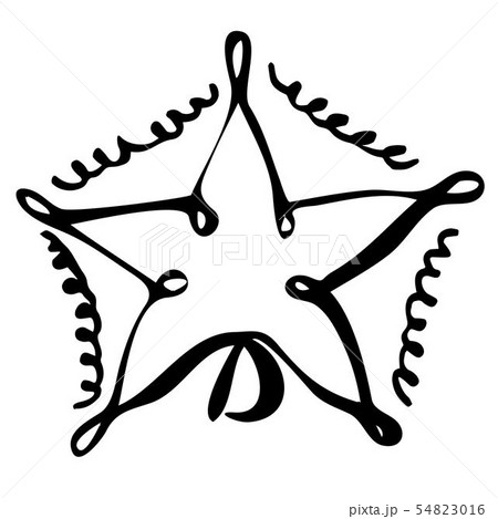 Vector isolated hand draw Christmas toy star on a white background Vector isolated hand draw Christmas toy star on a white background 54823016