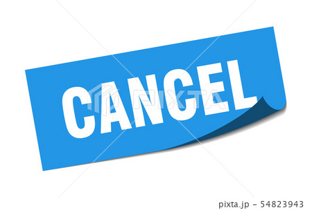 cancel sticker. cancel square isolated sign. 54823943