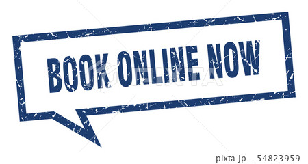 book online now sign. book online now square 54823959