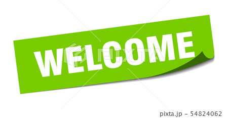 welcome sticker. welcome square isolated sign. 54824062