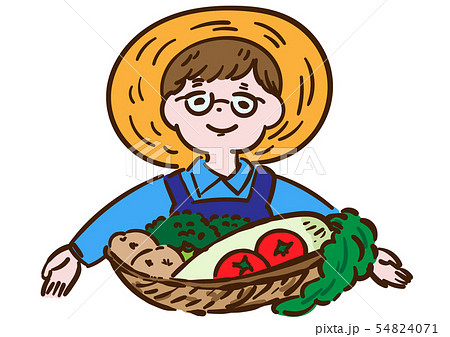 農業＿野菜と男性 54824071