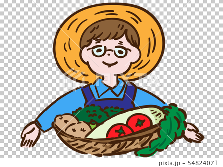 農業＿野菜と男性 54824071