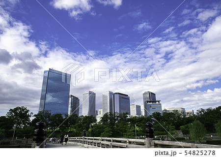 大阪ビジネスパーク-大阪城極楽橋からの景観 54825278