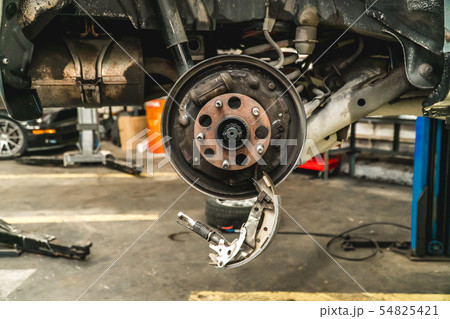 The photo of the sorted running gear of the car 54825421