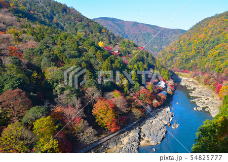 秋　保津峡 54825777