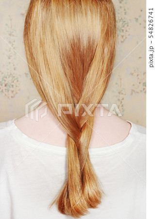 Girl with long blond hair 54826741