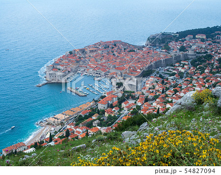 アドリア海の真珠_ドゥブロヴニクの旧市街の風景_クロアチア 54827094
