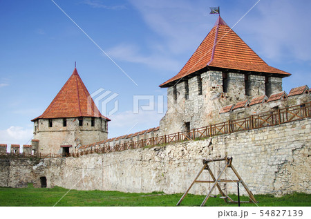 Old fortress on the river Dniester in town Bender, 54827139