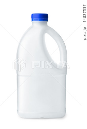 White  blank plastic  bottle with handle 54827557