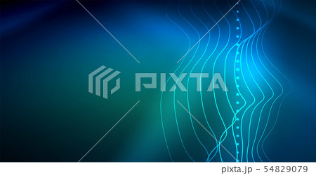 Neon wave background 54829079