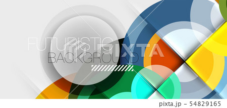 Geometric design abstract background - circles 54829165
