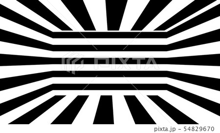 Black and white stripes. Computer generated abstract background, 3D render 54829670