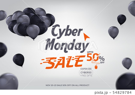 Cyber Monday Sale Banner Ad Vector Template Designのイラスト素材 Cyber Monday Sale Banner Ad Vector Template Designのイラスト素材
