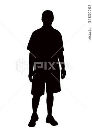 a man body silhouette vector a man body silhouette vector 54830202