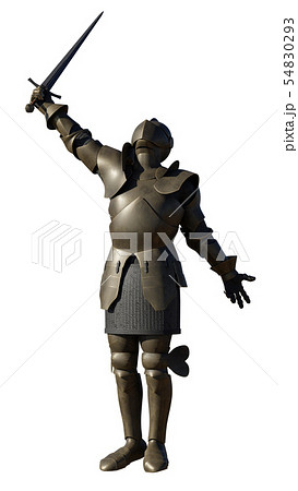 Medieval Eurpoean Knight In Bronze Armourのイラスト素材