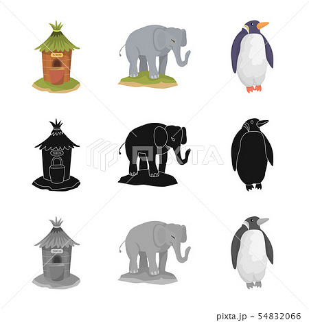 Vector design of nature and fun icon. Collection of nature and entertainment stock vector 54832066