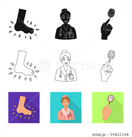 Isolated object of diet and treatment icon. Collection of diet and medicine stock vector Isolated object of diet and treatment icon. Collection of diet and medicine stock vector 54832148