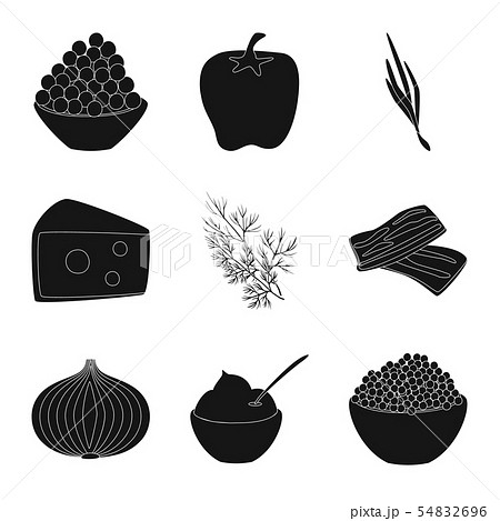 Vector illustration of organic and cooking logo. Collection of organic and flavors stock vector Vector illustration of organic and cooking logo. Collection of organic and flavors stock vector 54832696