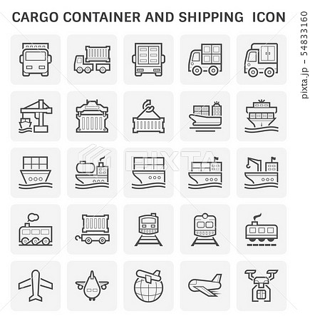 cargo container icon 54833160