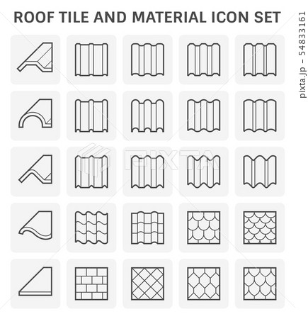 roof tile icon 54833161
